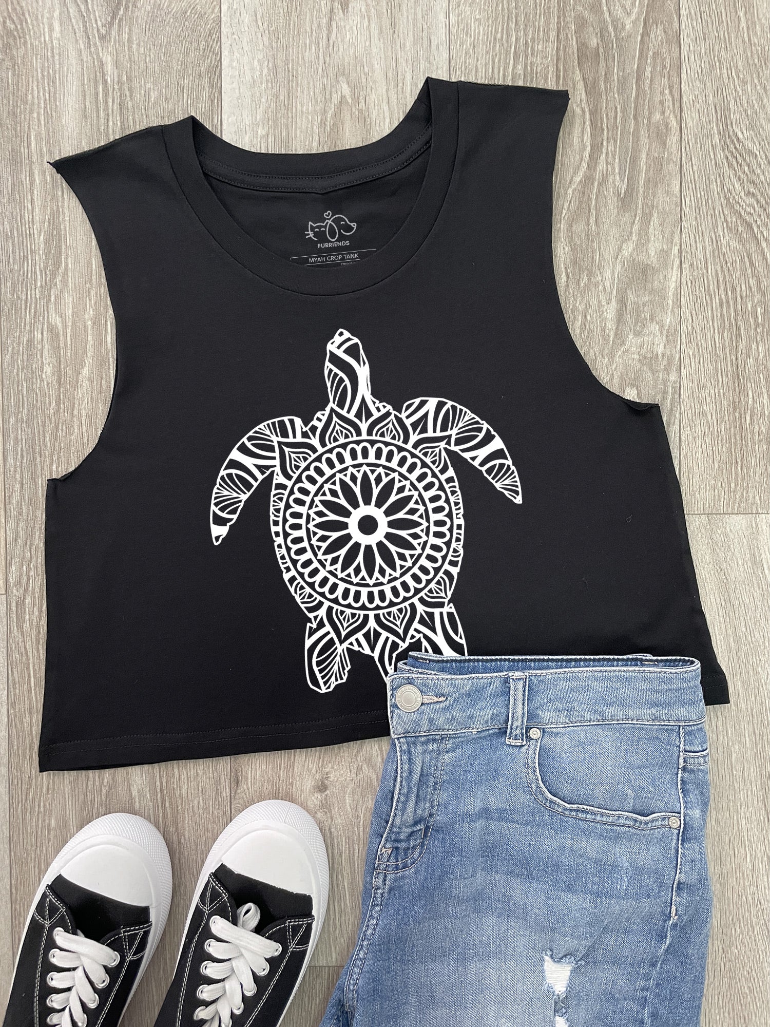 Turtle Mandala Myah Crop Tank