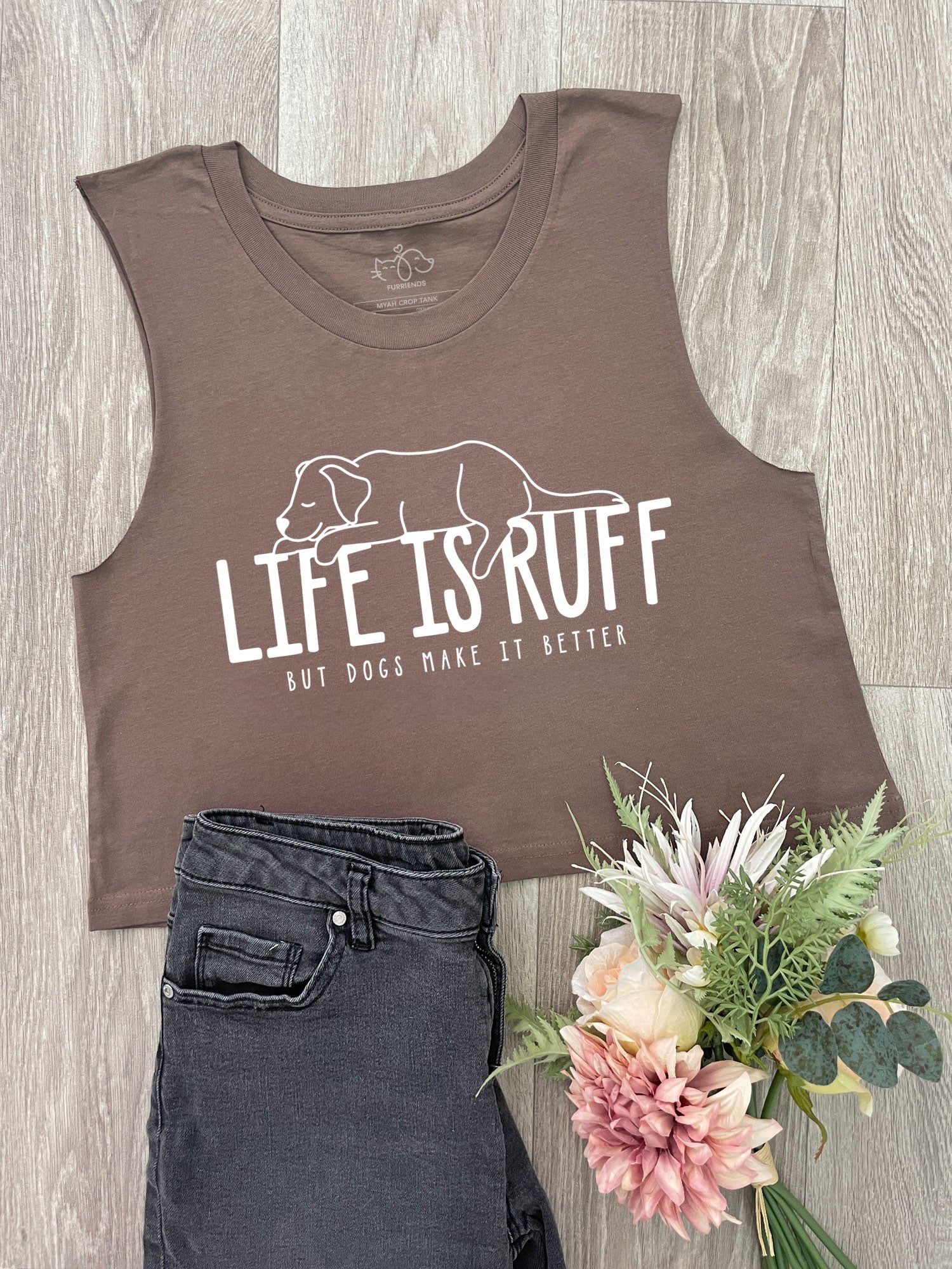 Life Is Ruff Myah Crop Tank