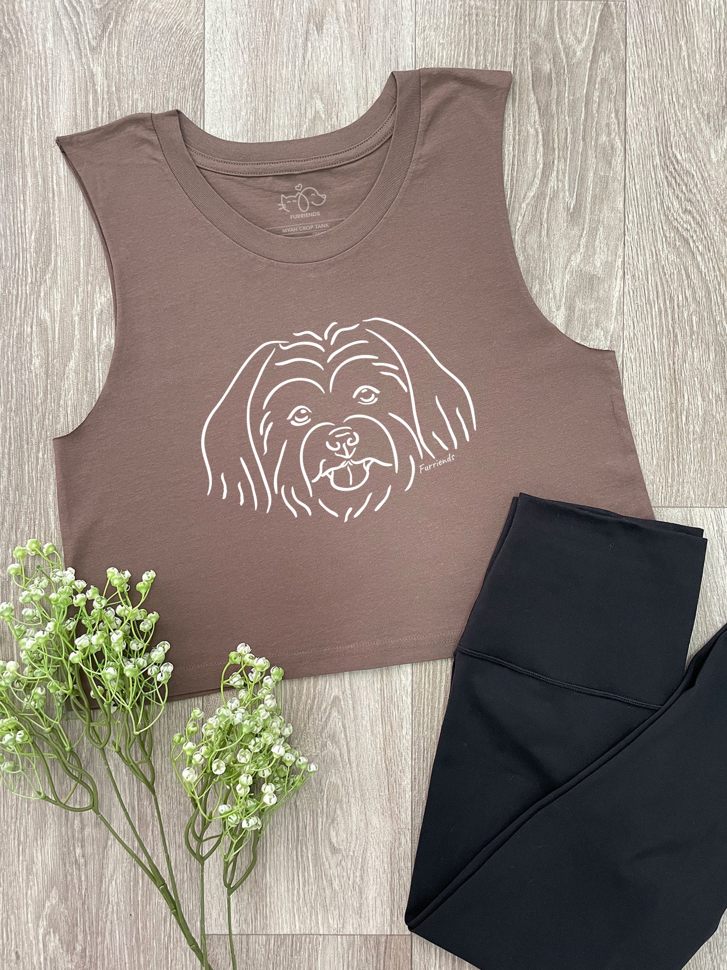 Maltese Terrier Myah Crop Tank