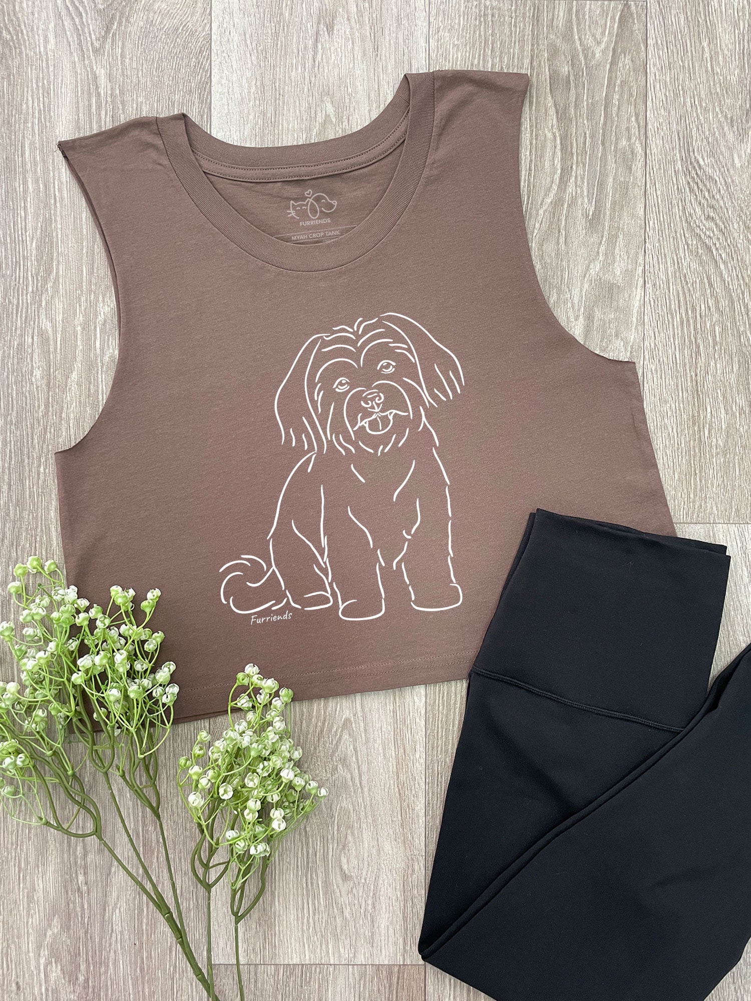 Maltese Terrier Myah Crop Tank