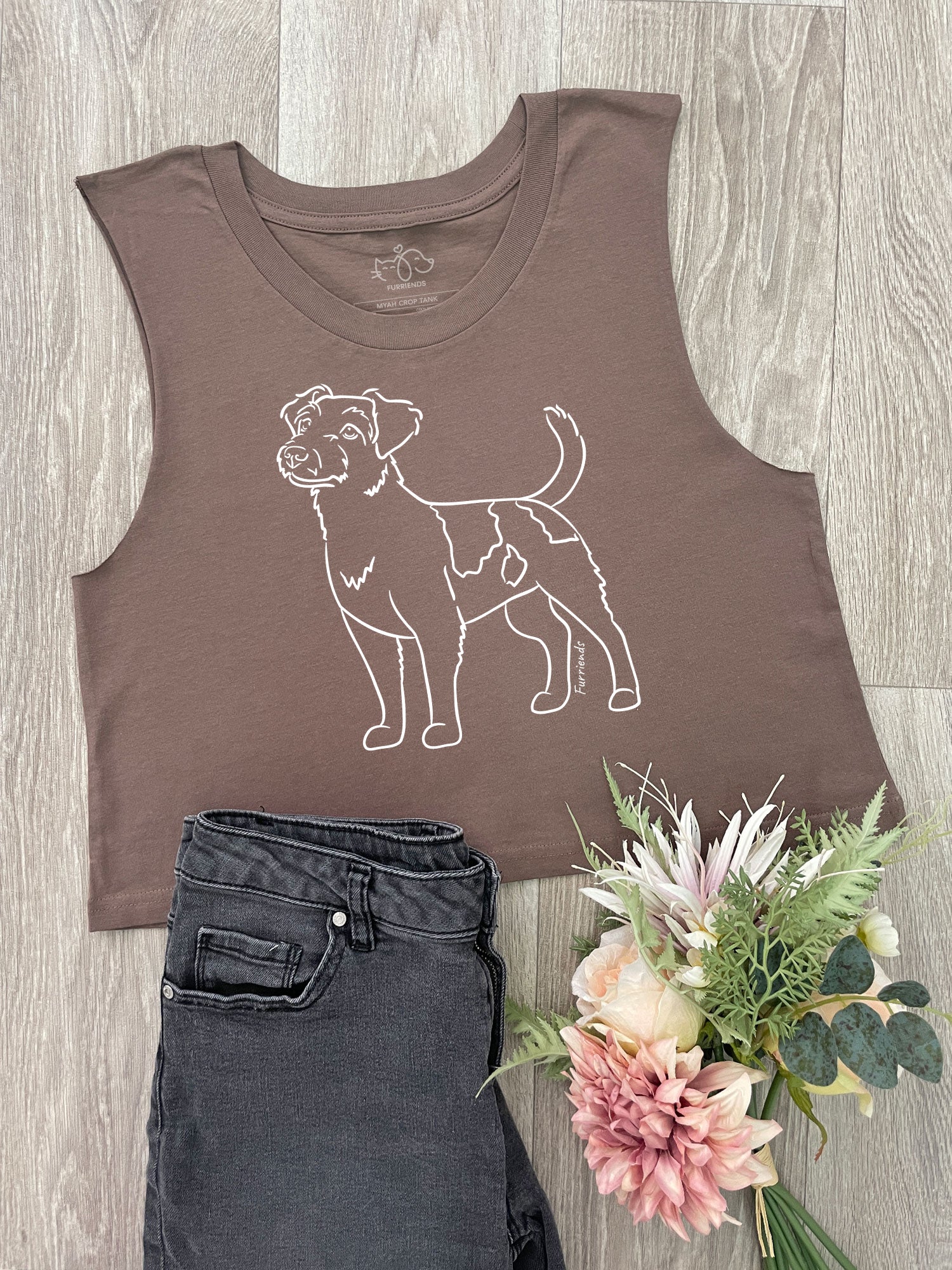 Jack Russell Terrier (Rough Coat) Myah Crop Tank