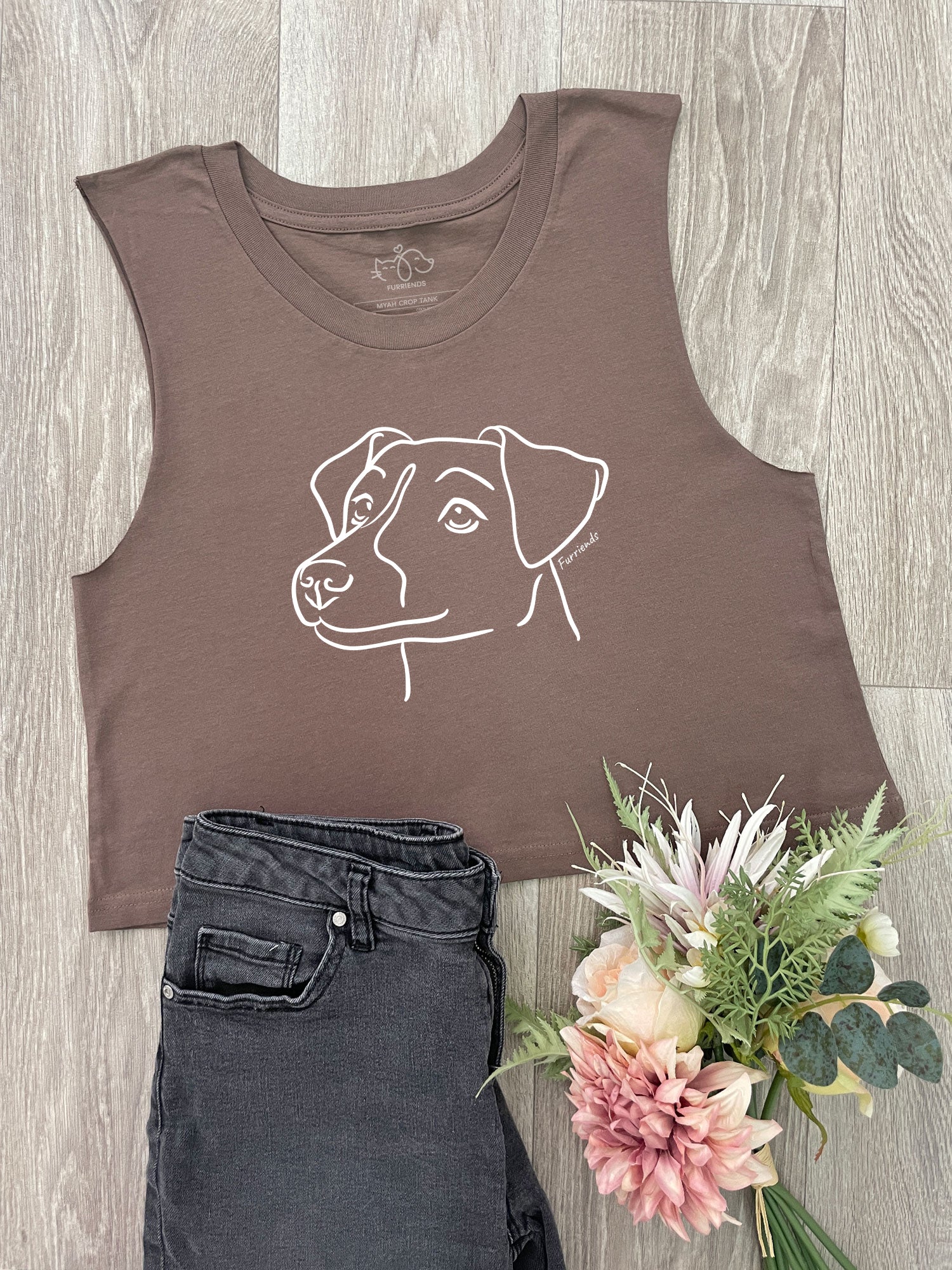 Jack Russell Terrier (Smooth Coat) Myah Crop Tank