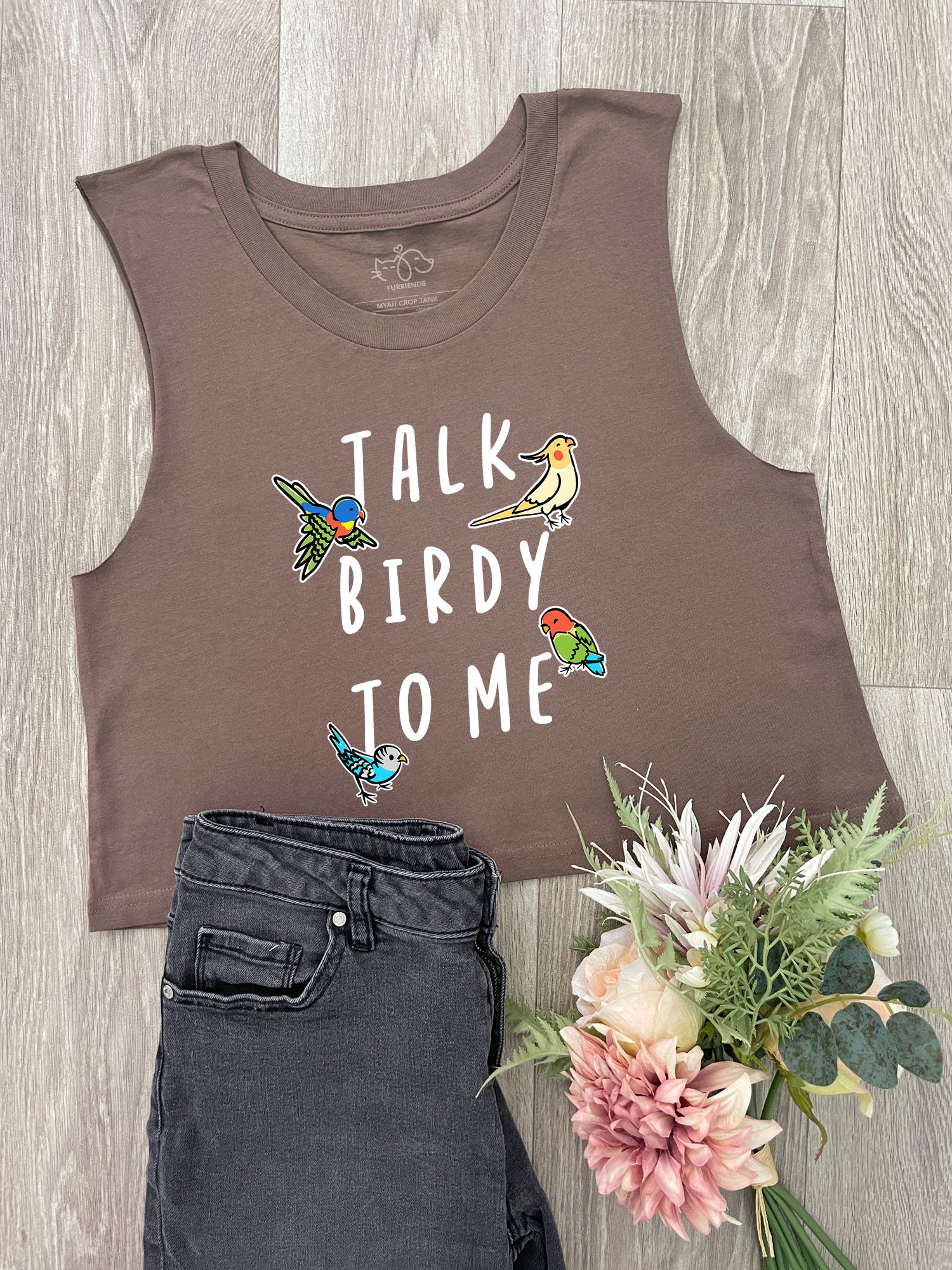 Talk Birdy To Me Myah Crop Tank