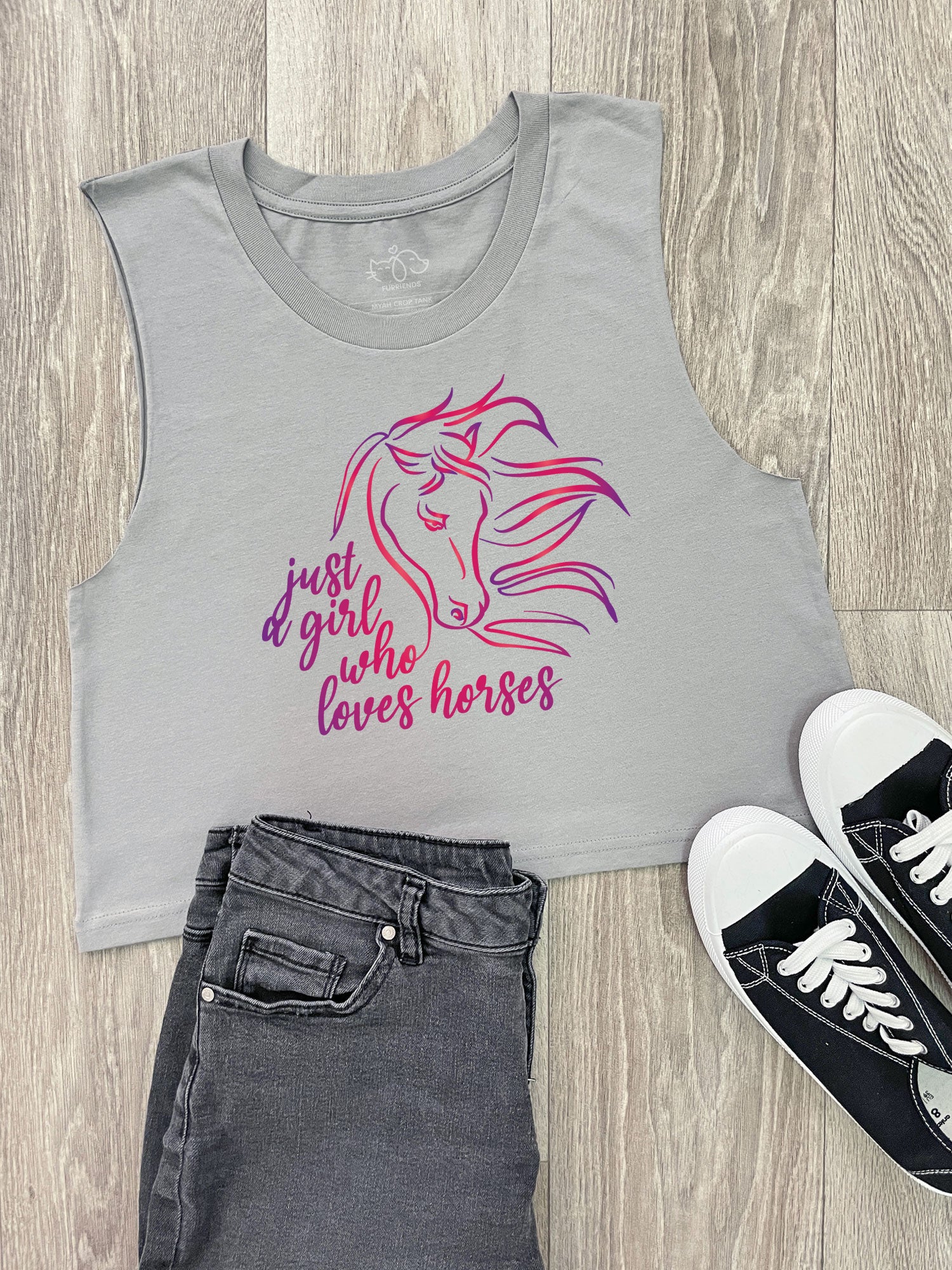 Just A Girl Who Loves Horses Myah Crop Tank