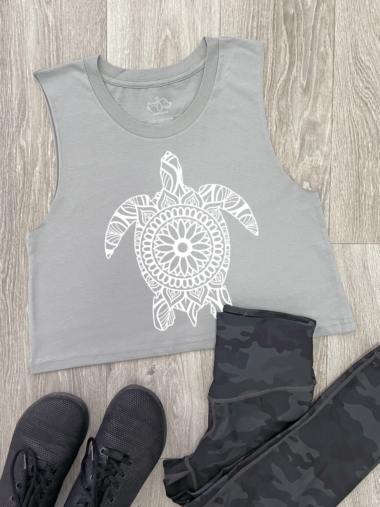 Turtle Mandala Myah Crop Tank