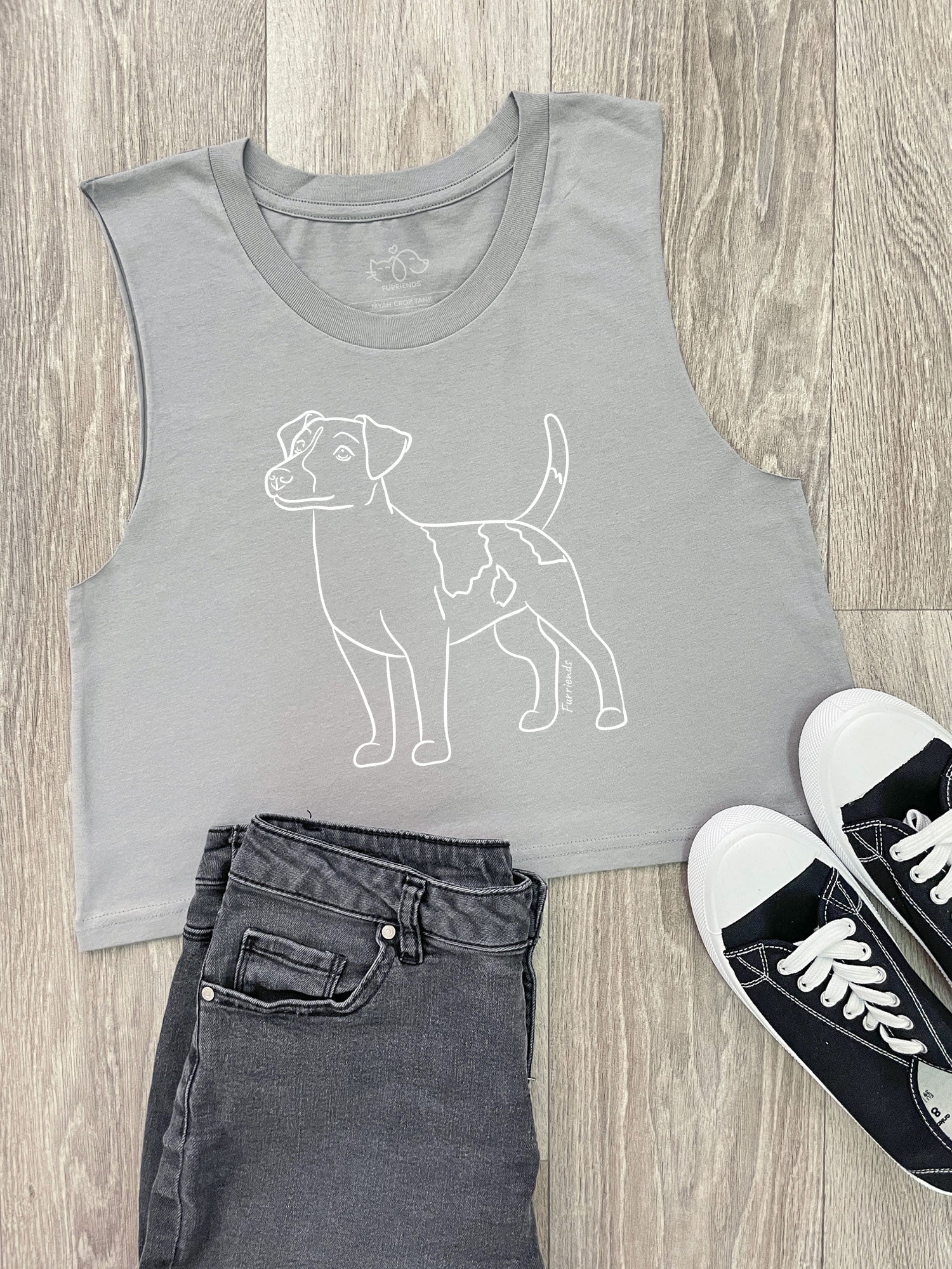 Jack Russell Terrier (Smooth Coat) Myah Crop Tank