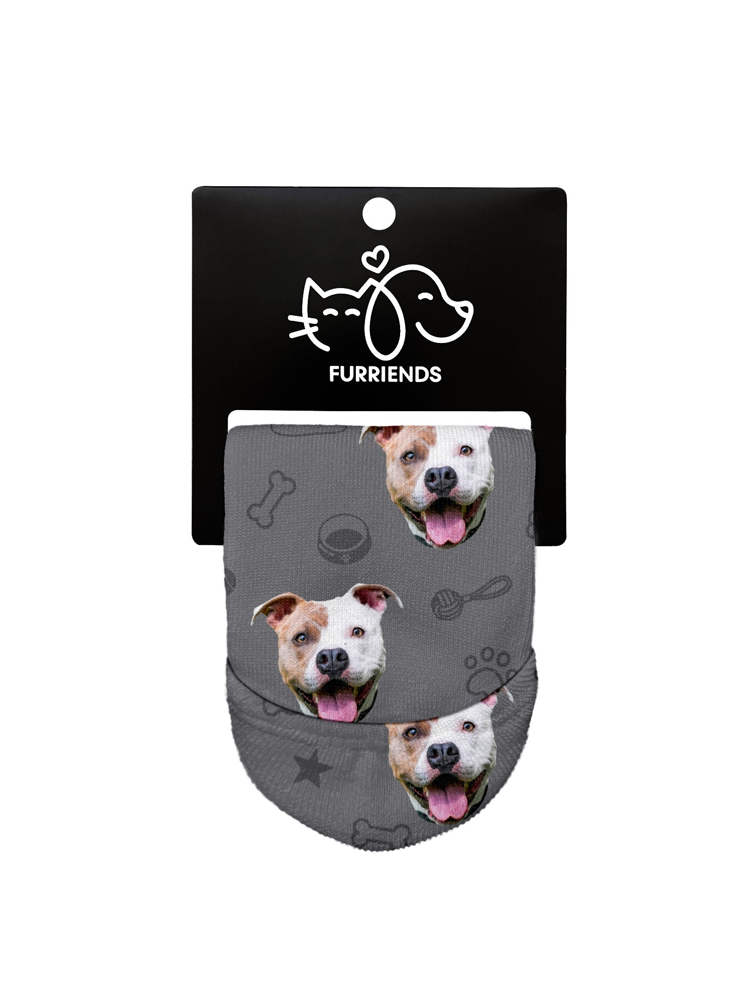 Custom Dog Face No-Show Socks