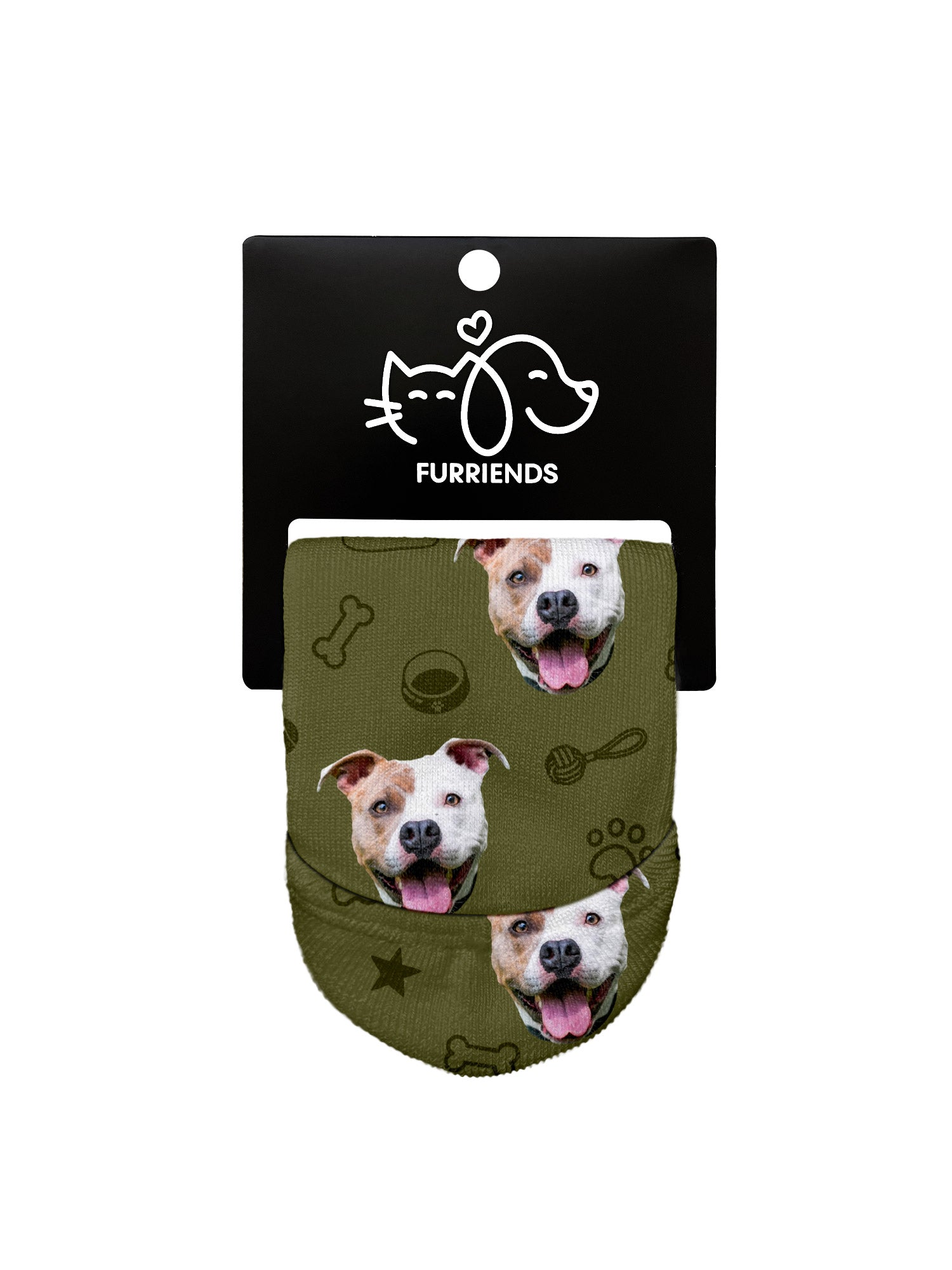 Custom Dog Face No-Show Socks