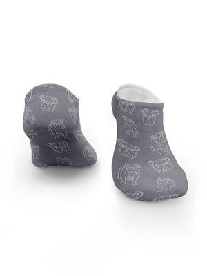 British Bulldog No Show Socks