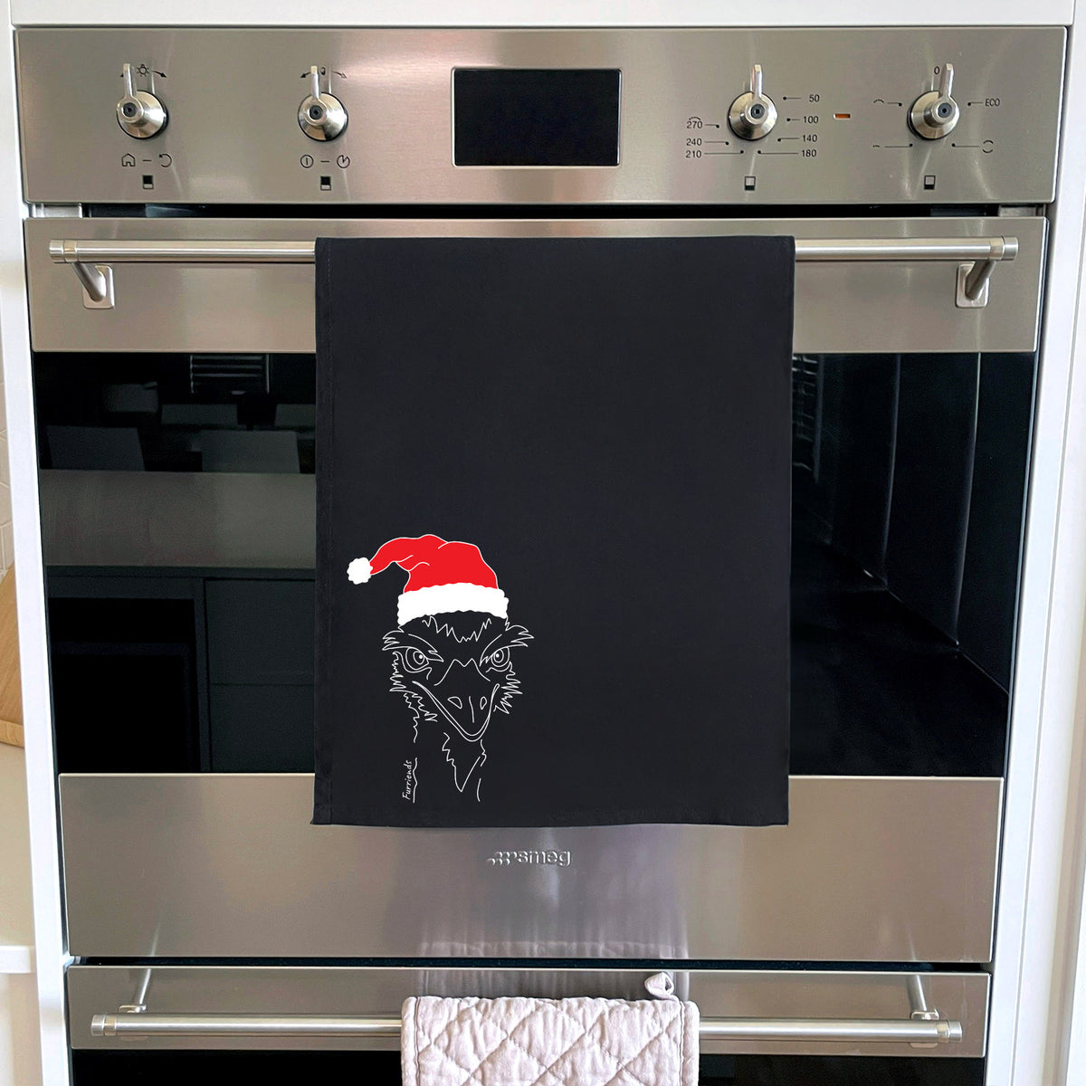 Emu Christmas Edition Tea Towel