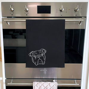 British Bulldog Tea Towel