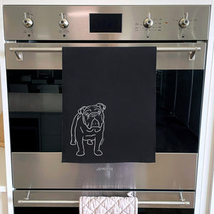 British Bulldog Tea Towel