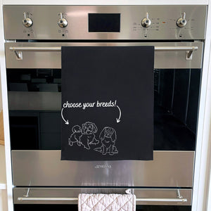 Dual Breed Customisable Tea Towel