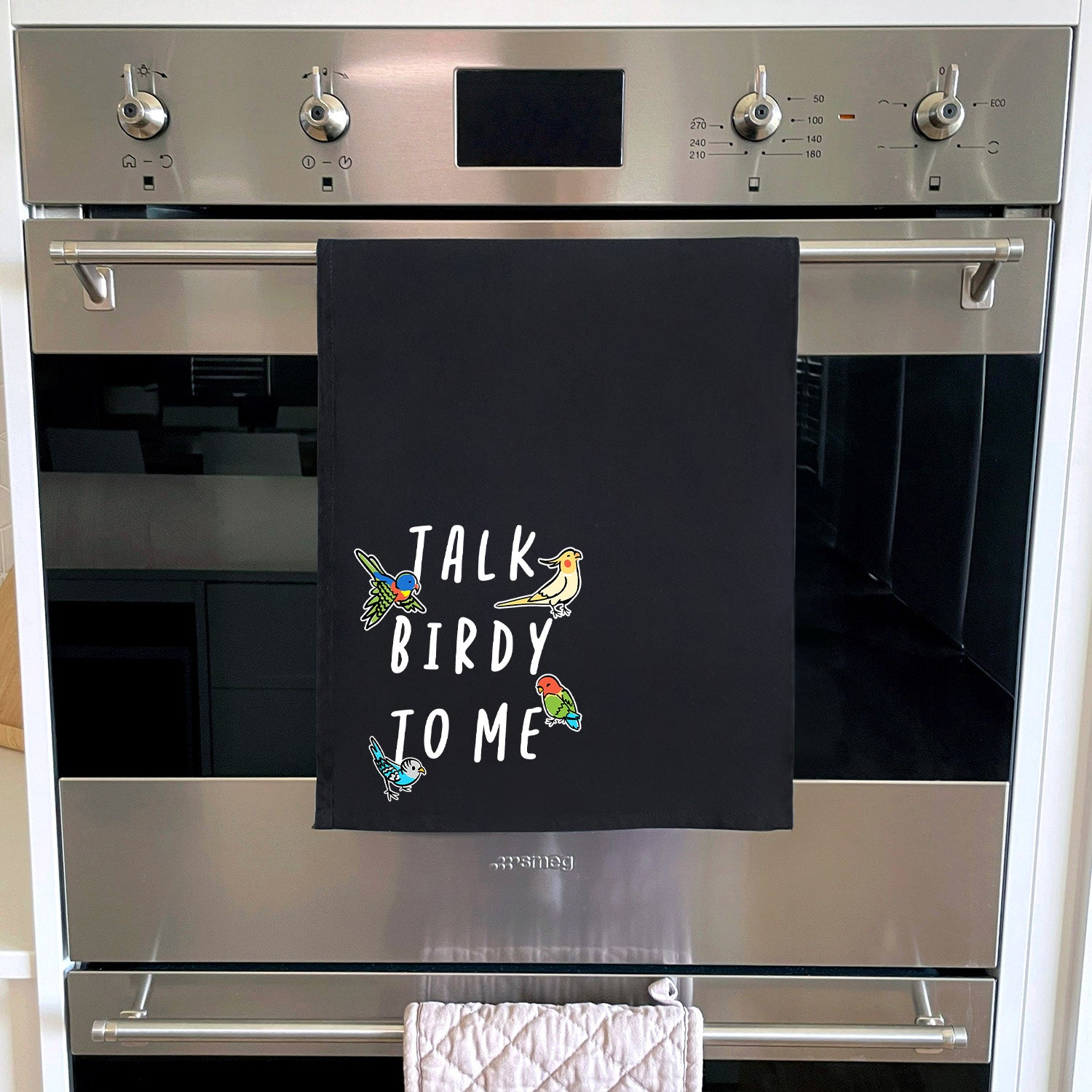 Talk Birdy To Me Tea Towel