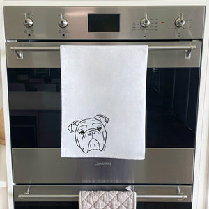 British Bulldog Tea Towel