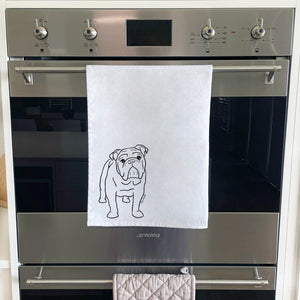 British Bulldog Tea Towel