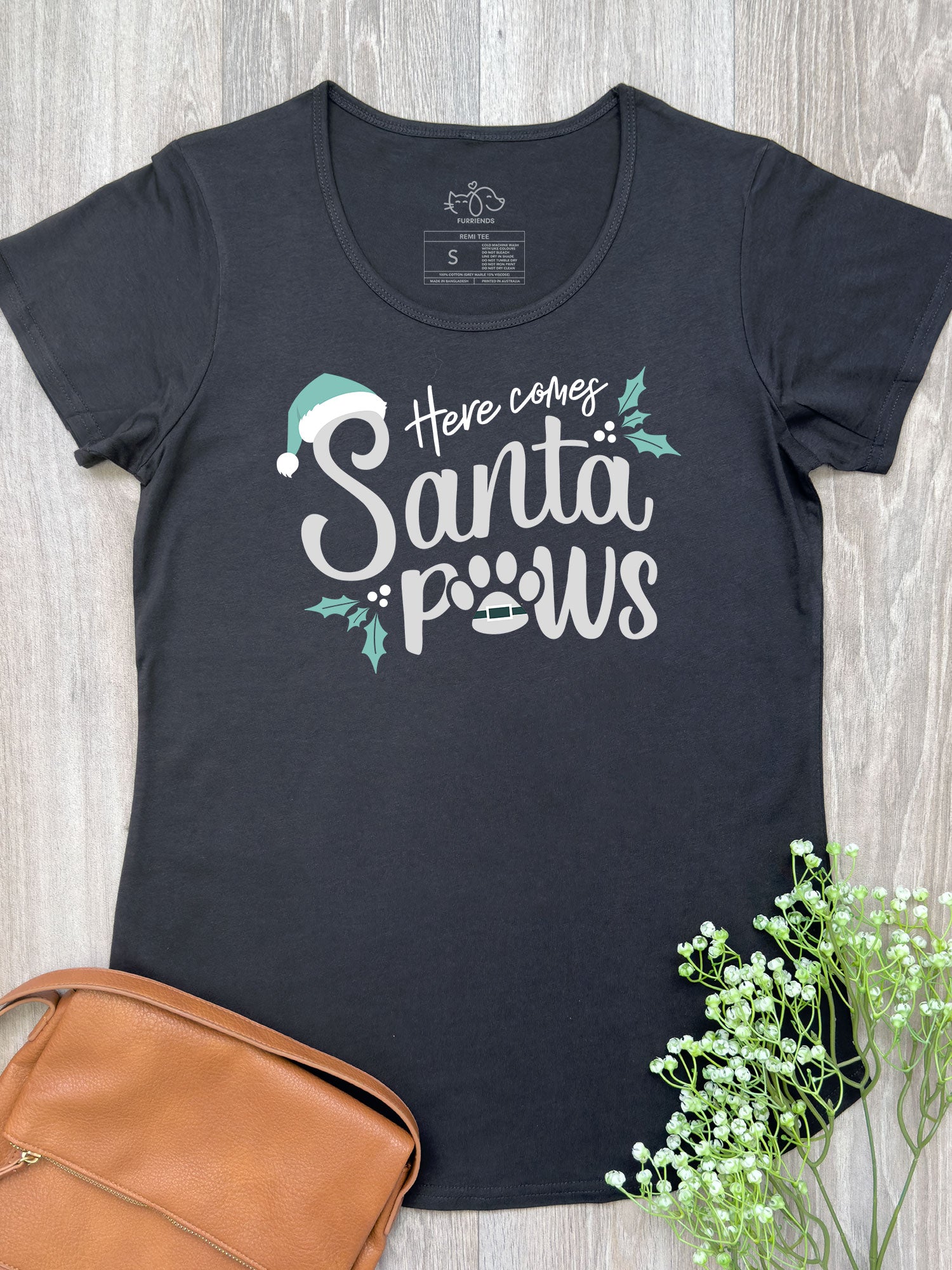 Here Comes Santa Paws Remi Women's Tee