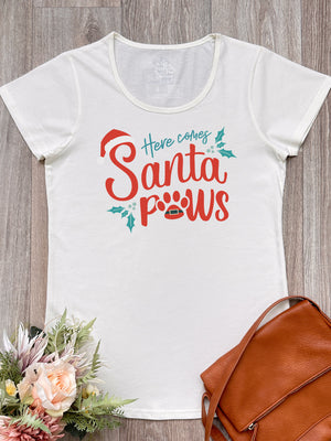 Here Comes Santa Paws Remi Women's Tee