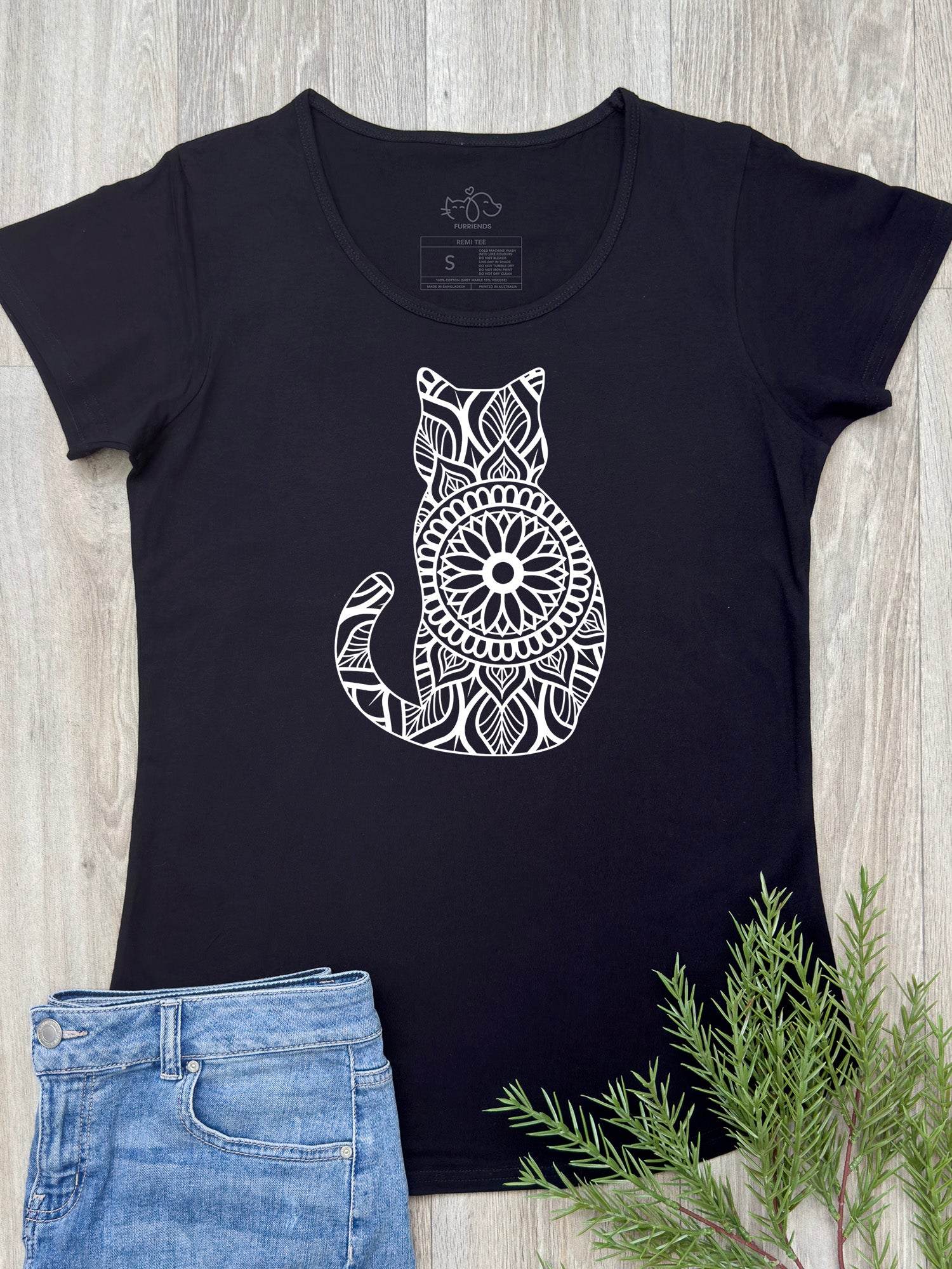 Cat Mandala Remi Women's Tee