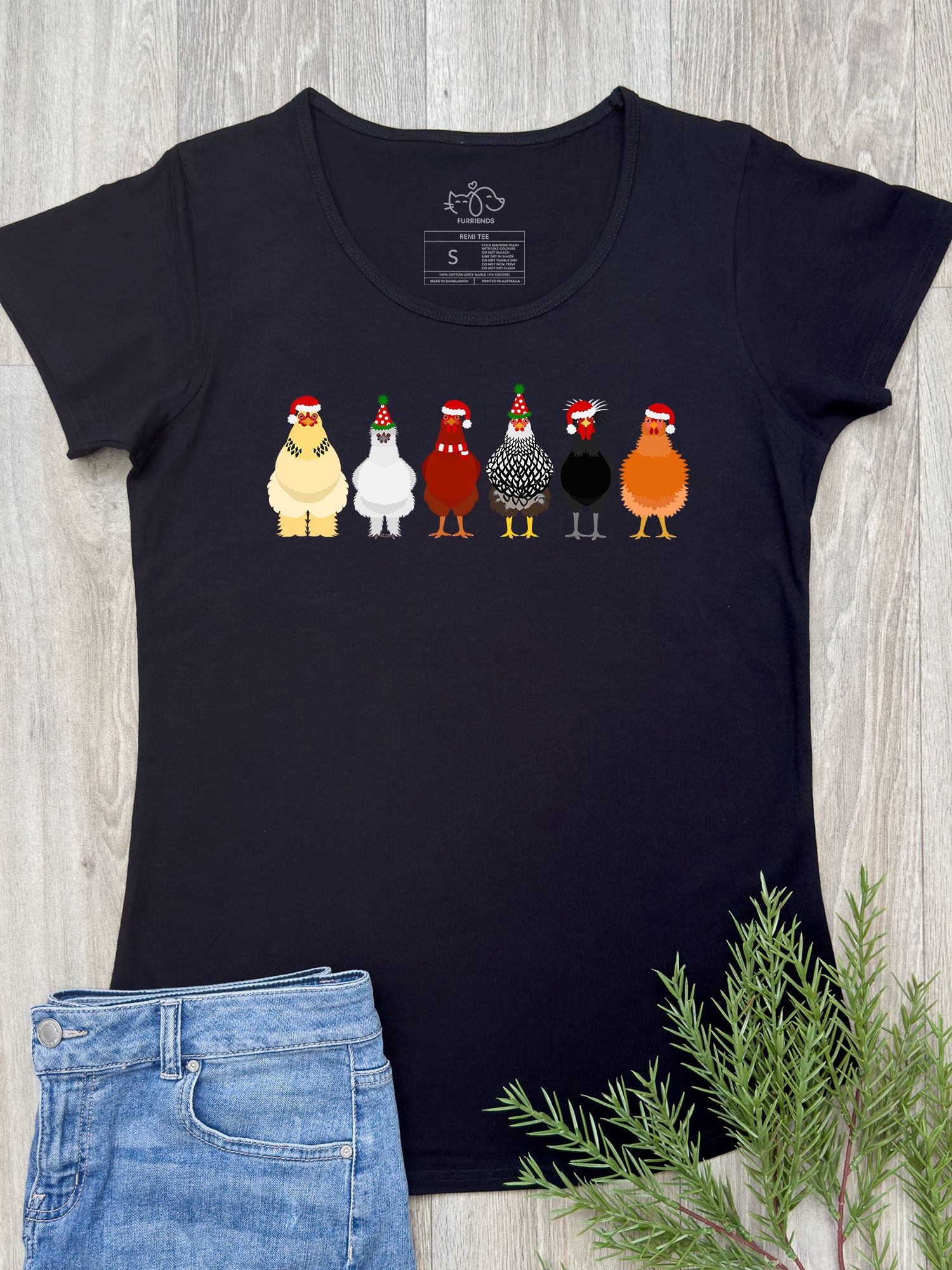 Merry Clucking Christmas Remi Women's Tee