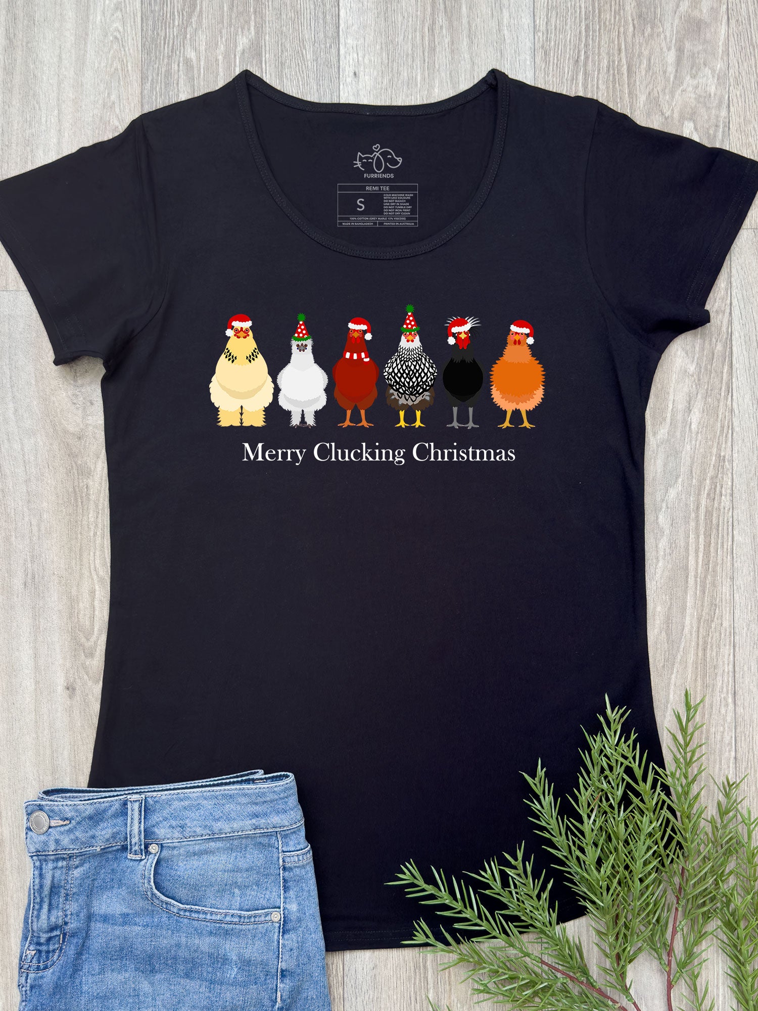 Merry Clucking Christmas Remi Women's Tee