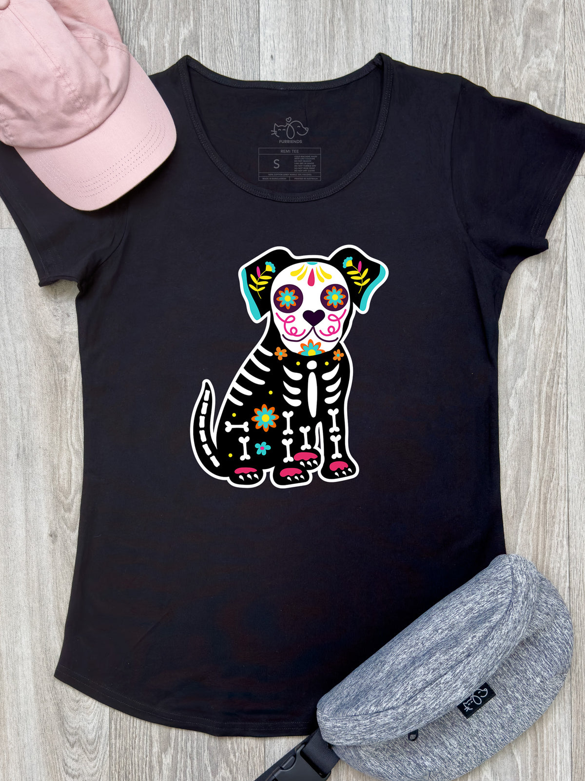 Sugar Skull Dog Remi Women&#39;s Tee