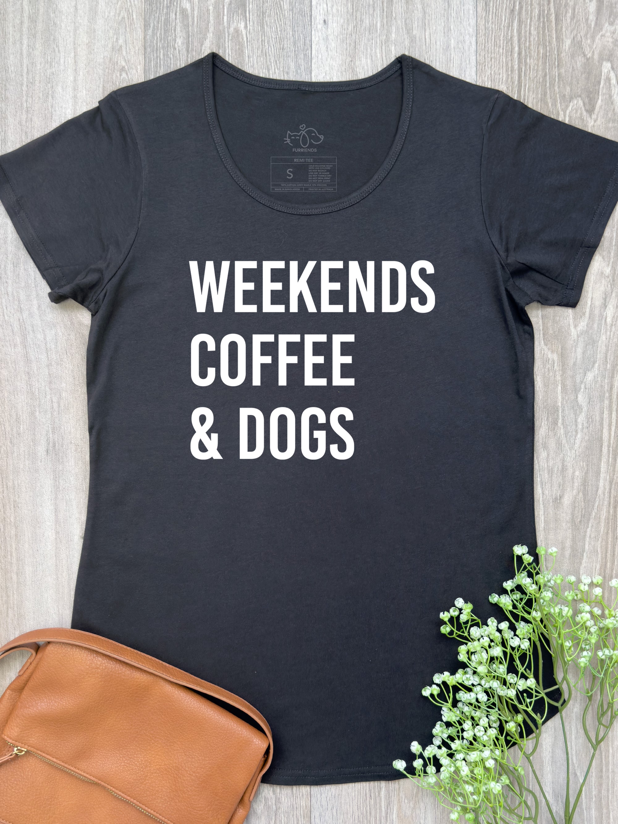 Weekends Coffee & Dogs Remi Women's Tee