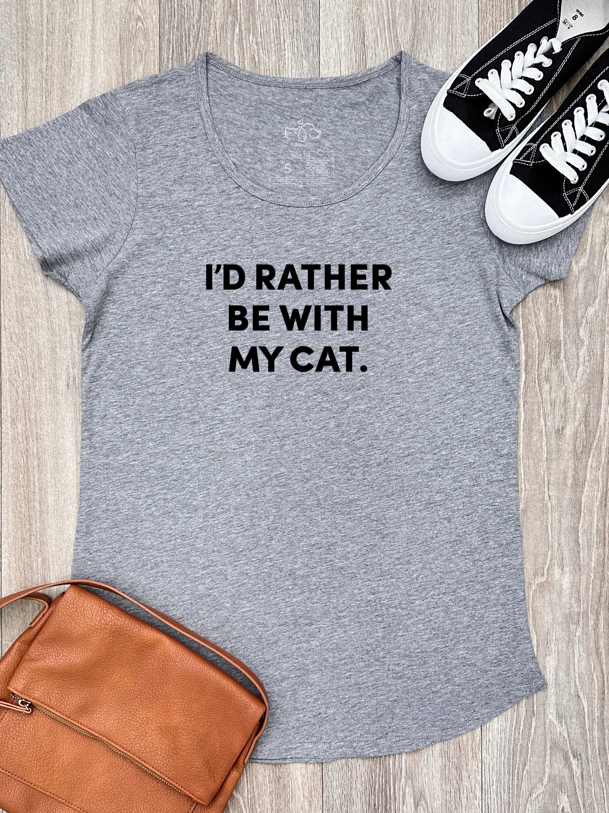 I'd Rather Be With My Cat. Remi Women's Tee