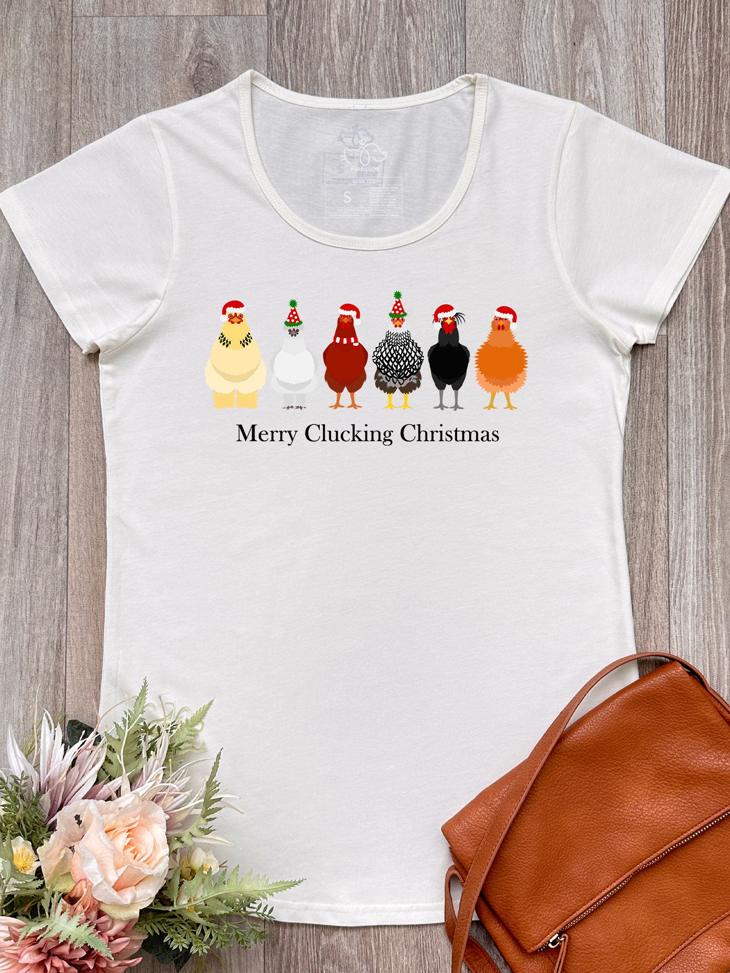 Merry Clucking Christmas Remi Women's Tee