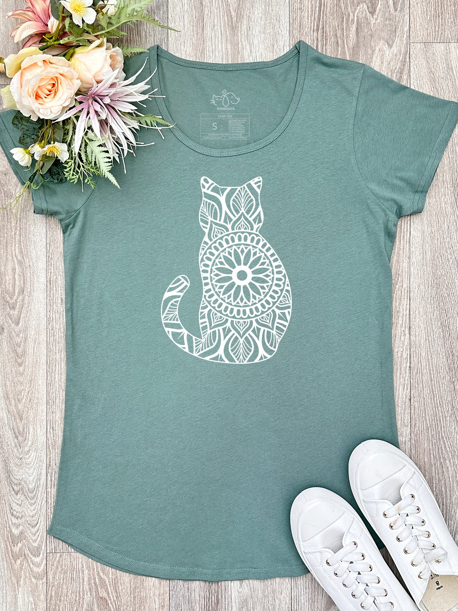 Cat Mandala Remi Women's Tee