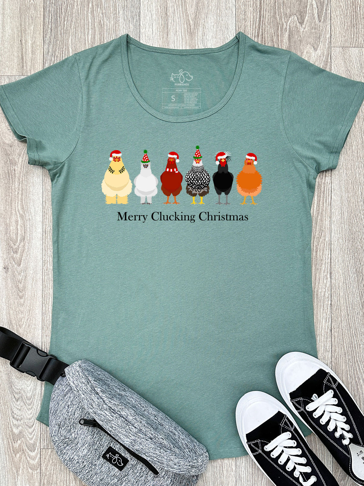 Merry Clucking Christmas Remi Women&#39;s Tee