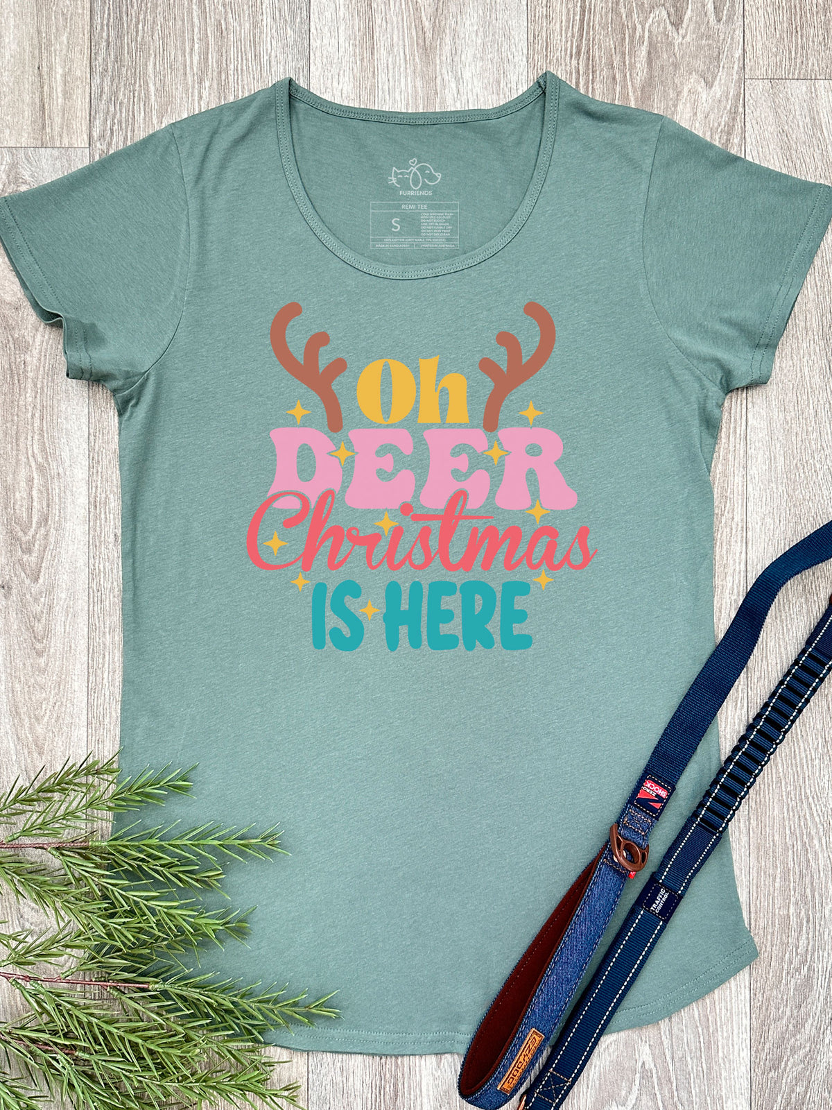 Oh Deer. Christmas Is Here Remi Women&#39;s Tee