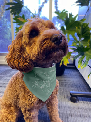 Spotted-Tailed Quoll Reversible Dog Bandana With Collar