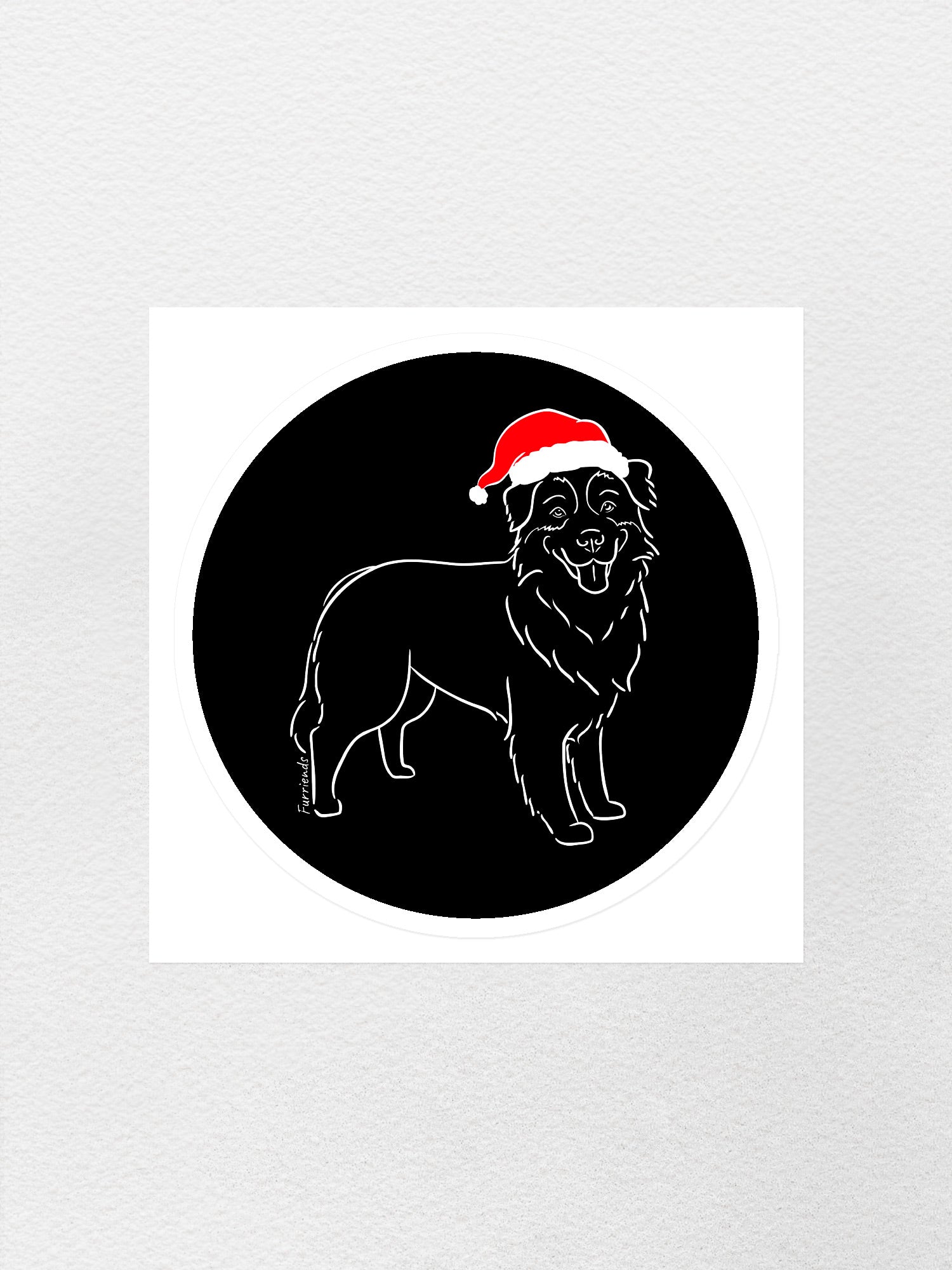 Australian Shepherd Christmas Edition Sticker