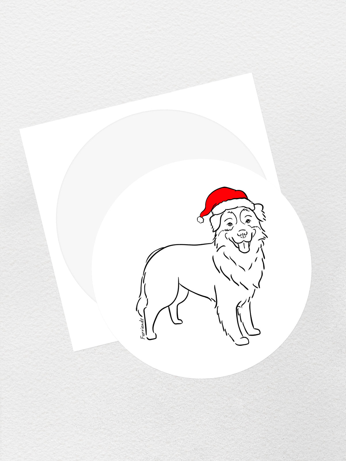 Australian Shepherd Christmas Edition Sticker