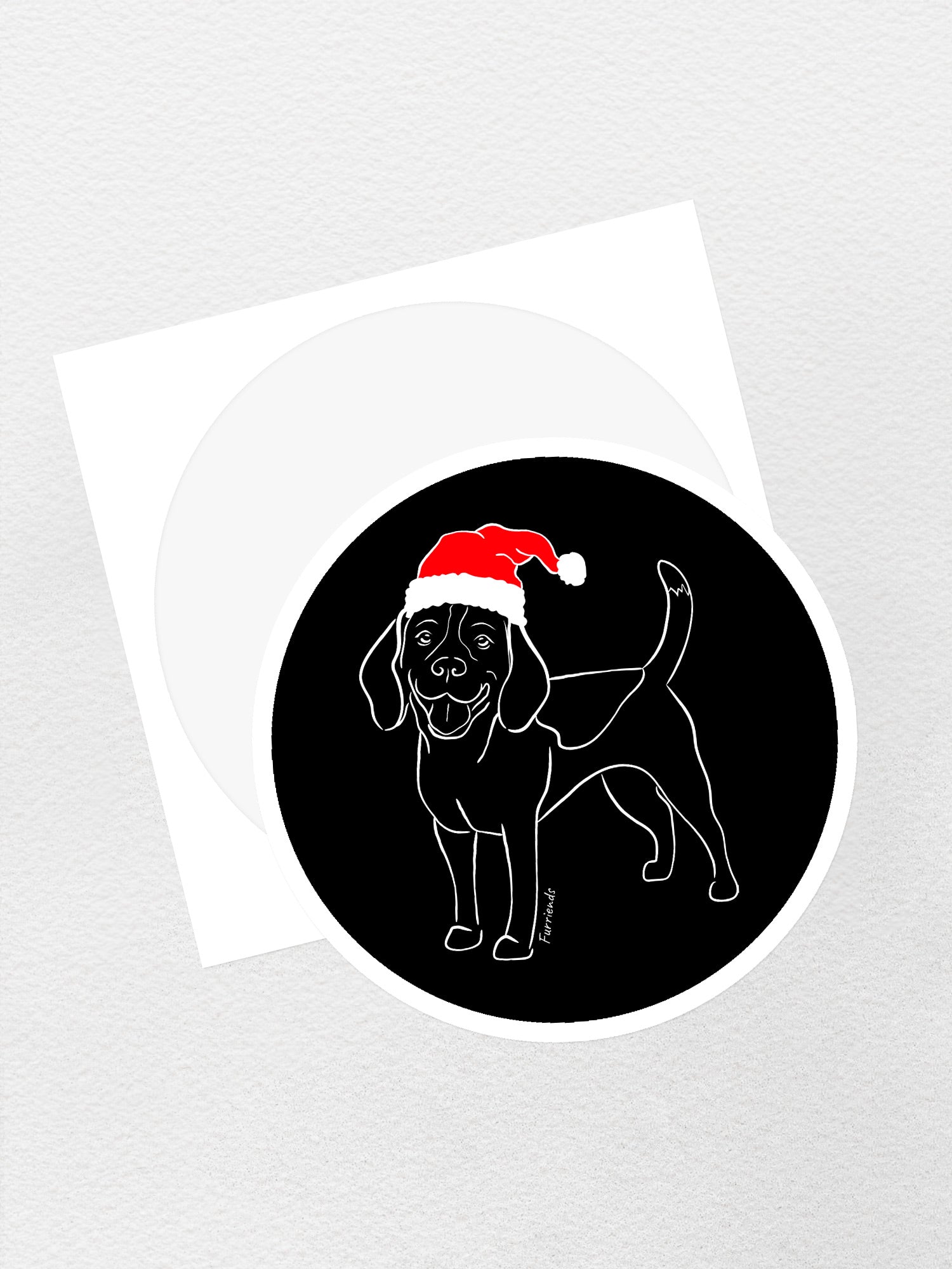 Beagle Christmas Edition Sticker