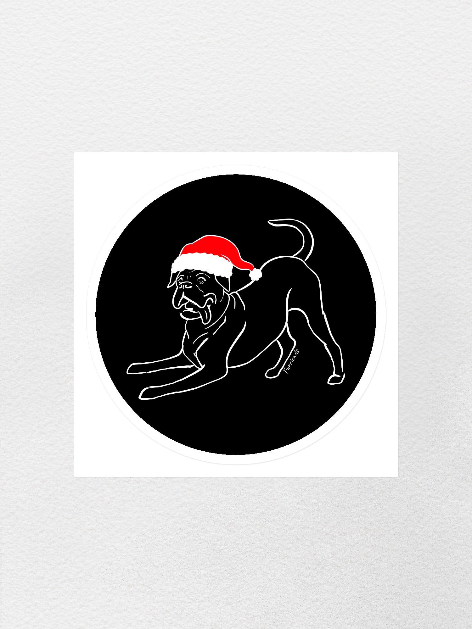 Boxer Christmas Edition Sticker