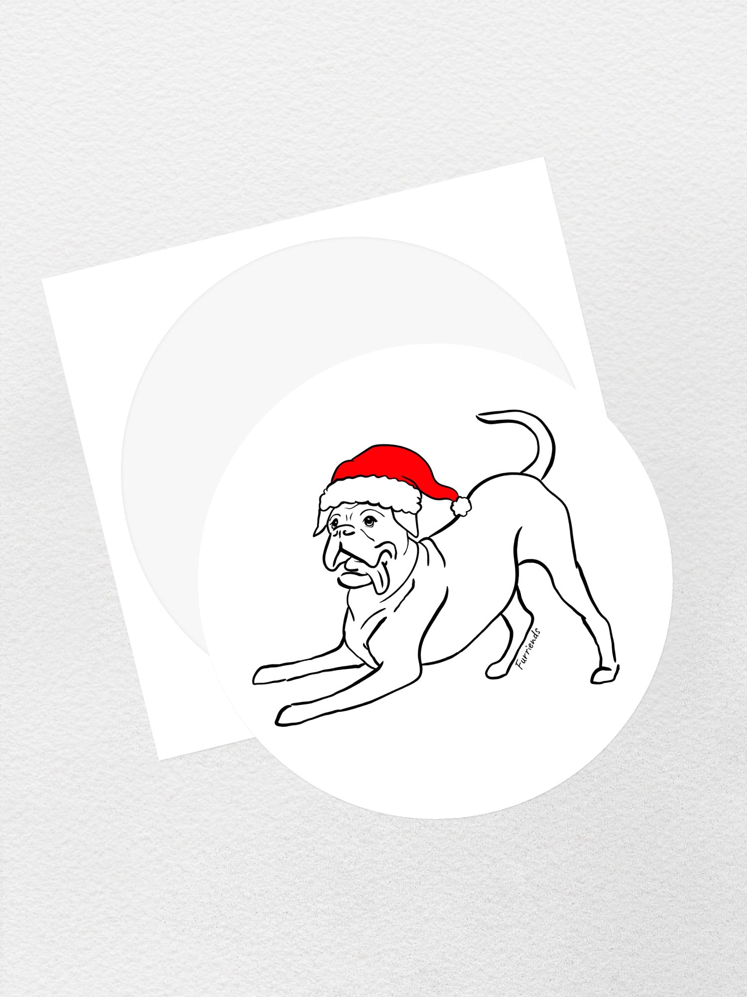 Boxer Christmas Edition Sticker