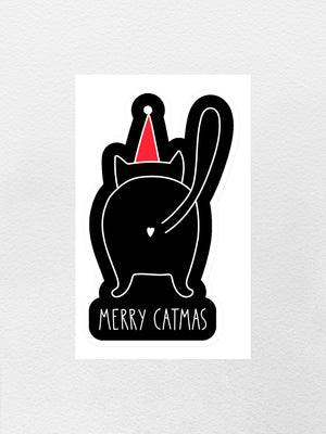 Catmas Greetings Sticker