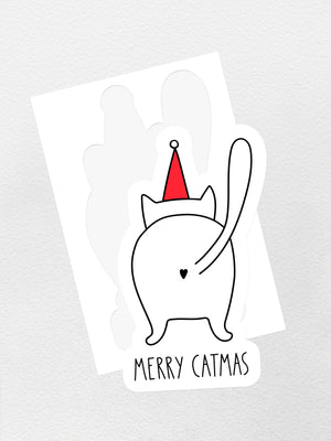 Catmas Greetings Sticker