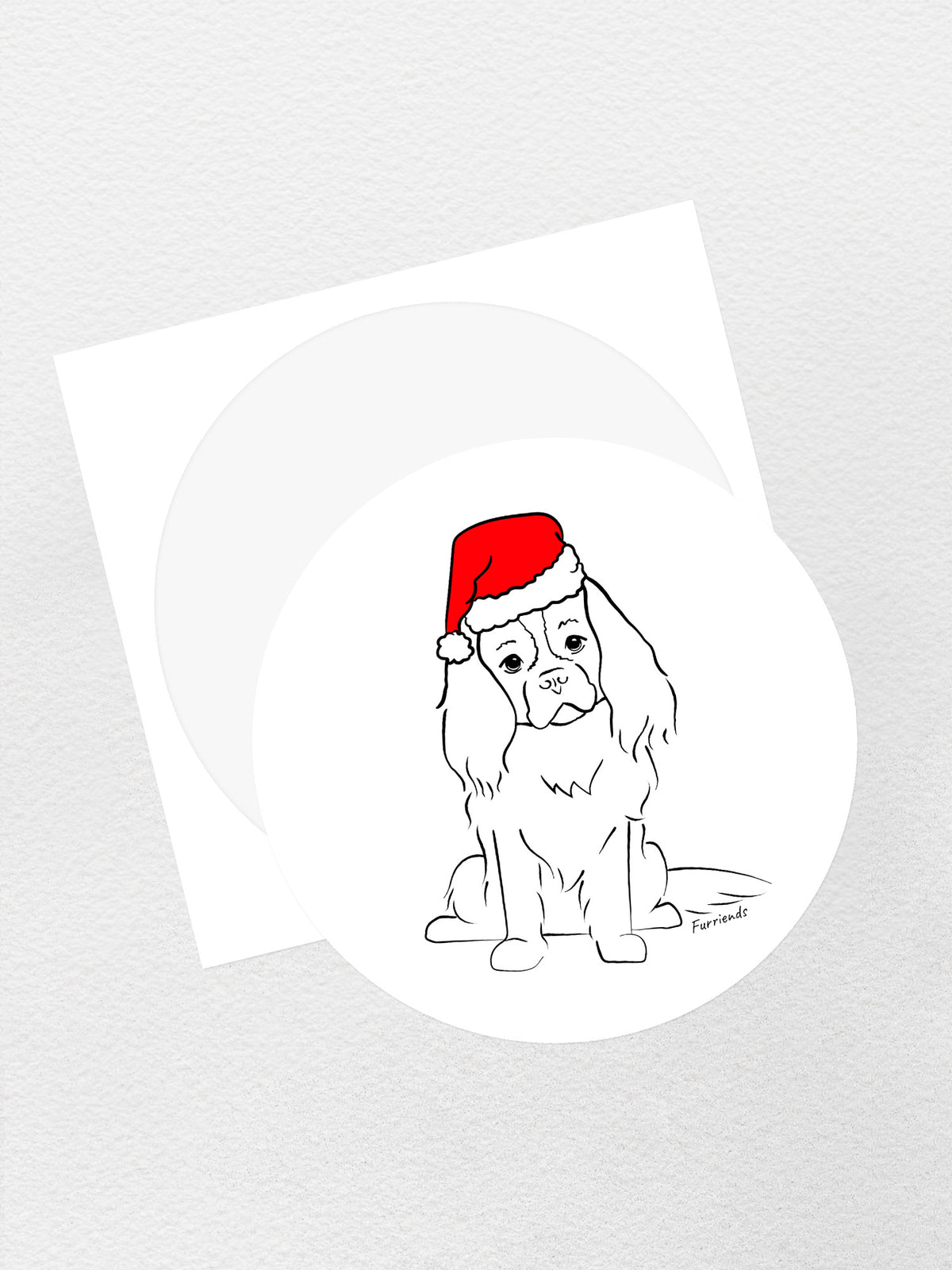 Cavalier King Charles Spaniel Christmas Edition Sticker