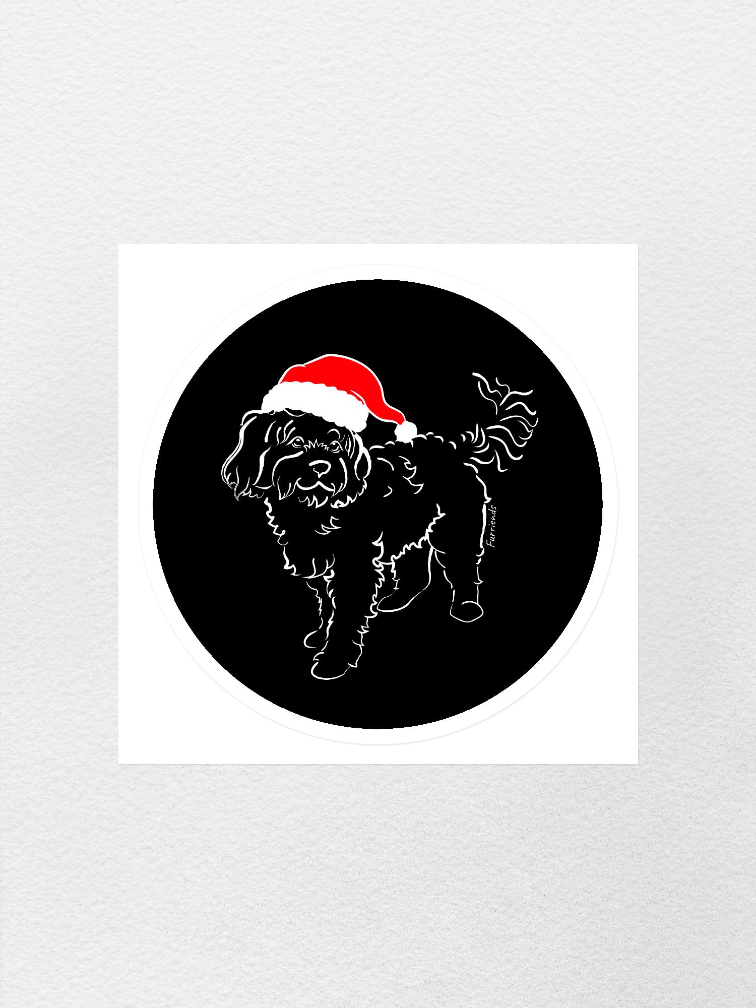 Cavoodle Christmas Edition Sticker