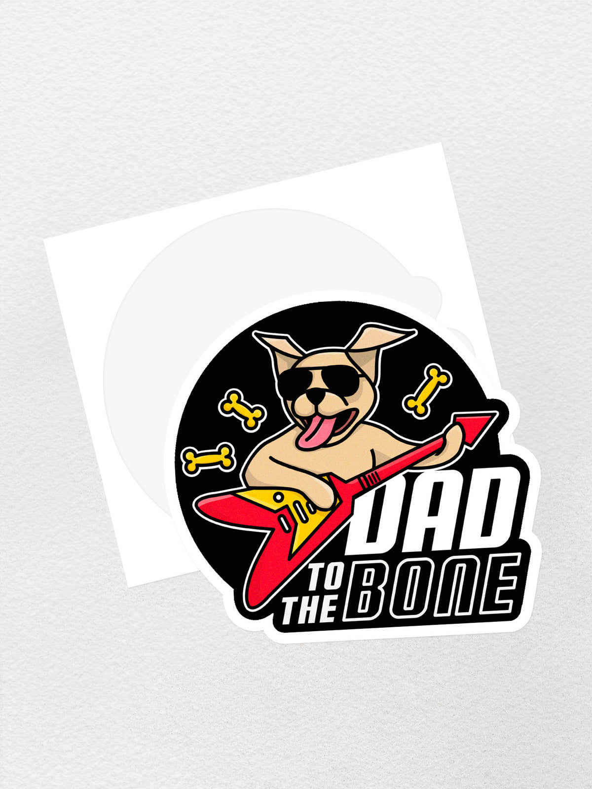 Dad To The Bone Sticker