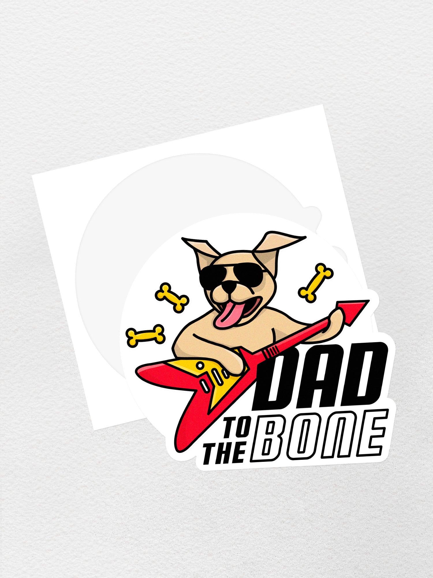 Dad To The Bone Sticker