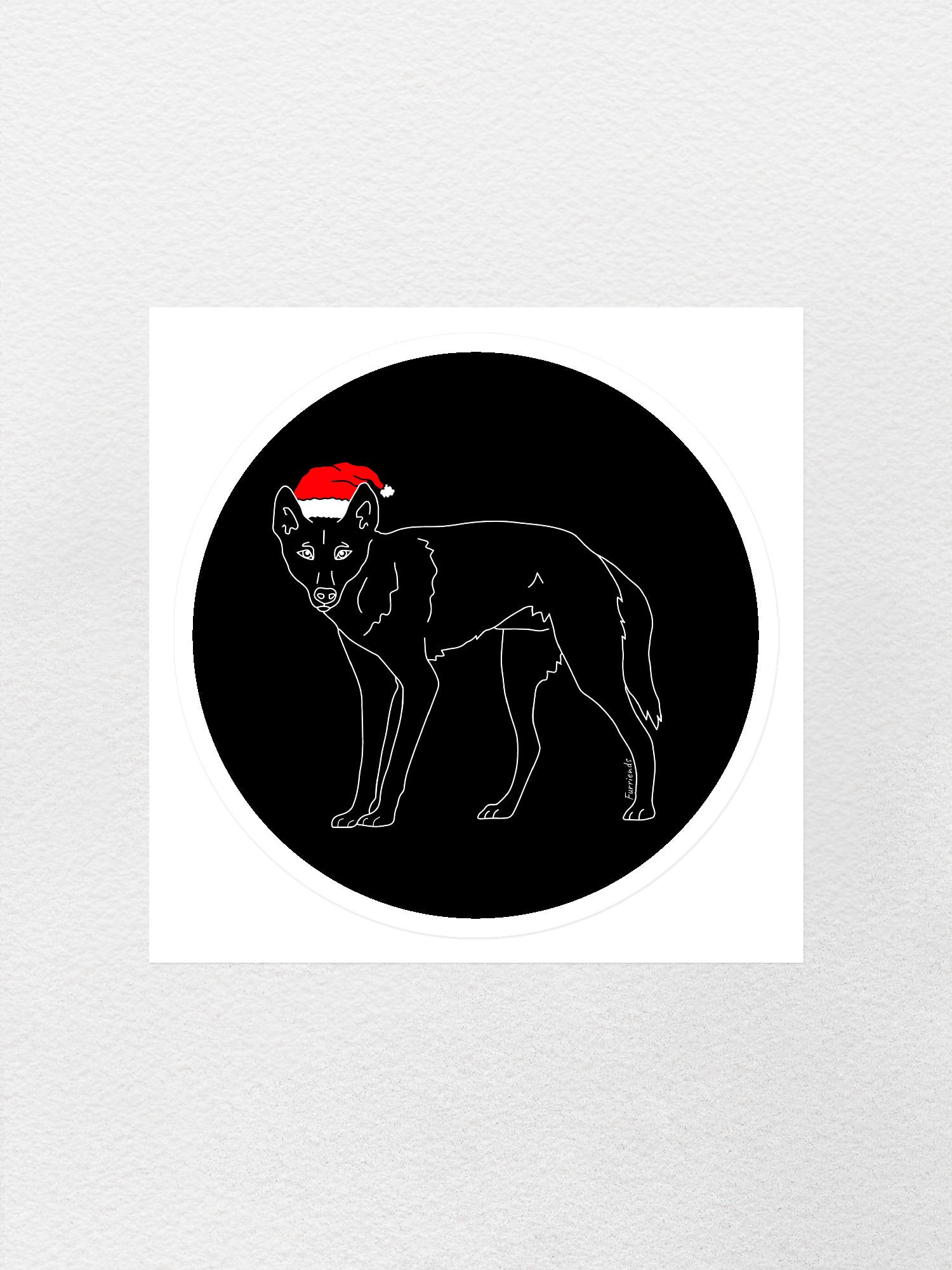 Dingo Christmas Edition Sticker