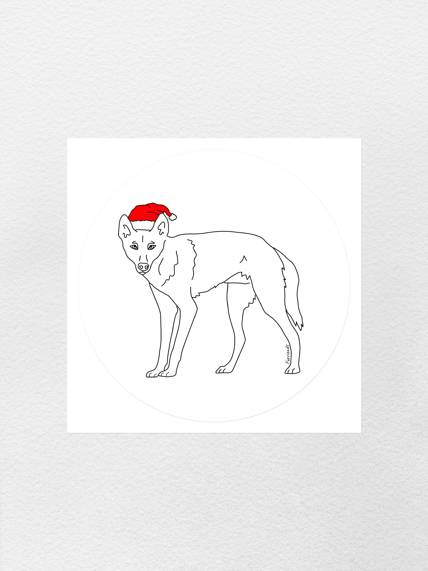 Dingo Christmas Edition Sticker