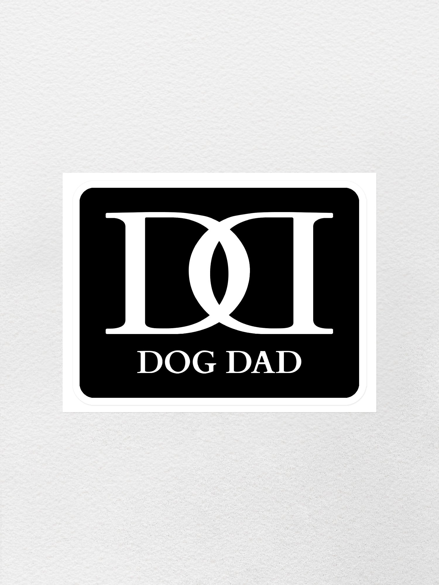 Dog Dad Monogram Sticker