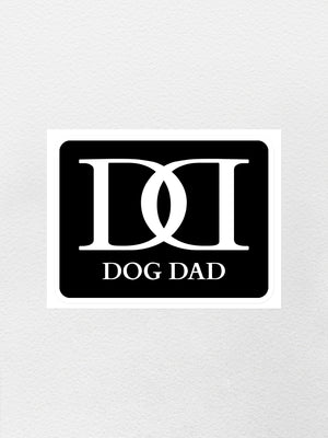 Dog Dad Monogram Sticker