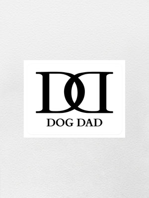 Dog Dad Monogram Sticker