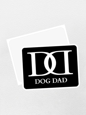 Dog Dad Monogram Sticker